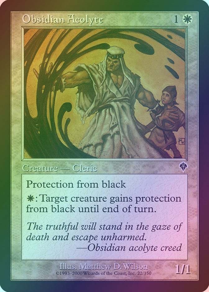 Obsidian Acolyte (INV) (22) / Foil