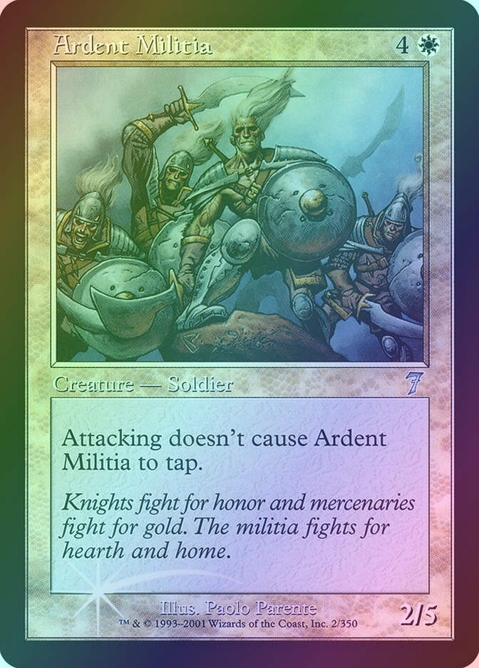 Ardent Militia (7ED) (2★) / Foil