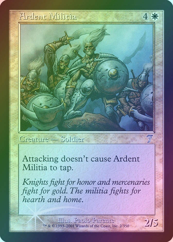 Ardent Militia (7ED) (2★) / Foil