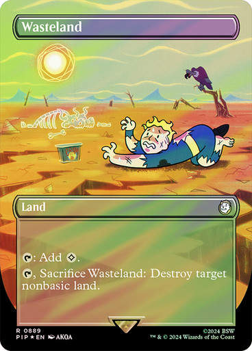 Wasteland (pip) (889) / Borderless Surge Foil
