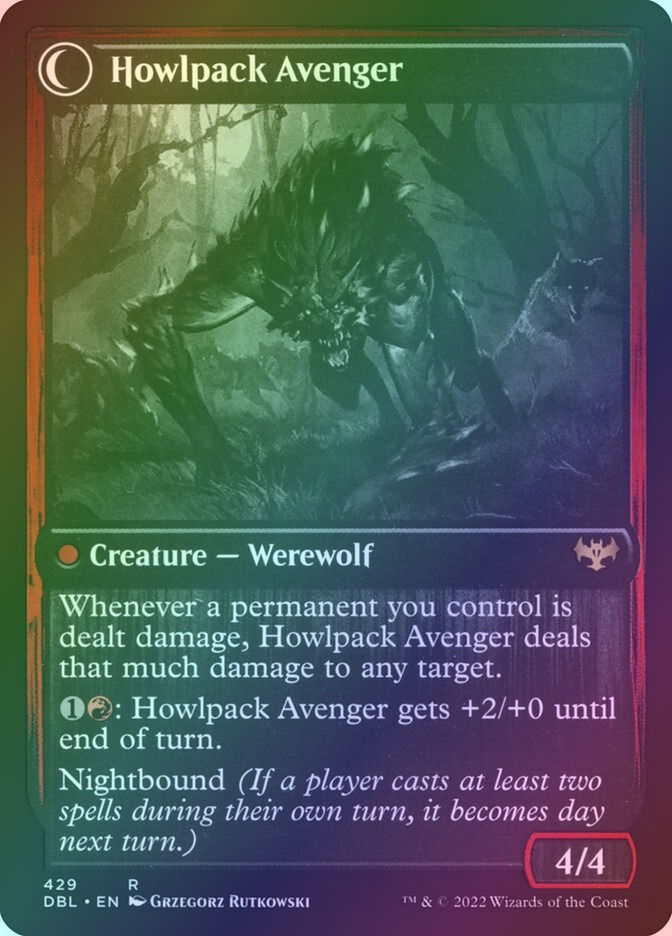 Ill-Tempered Loner // Howlpack Avenger (DBL) (429) / Foil — cara 2 de 2