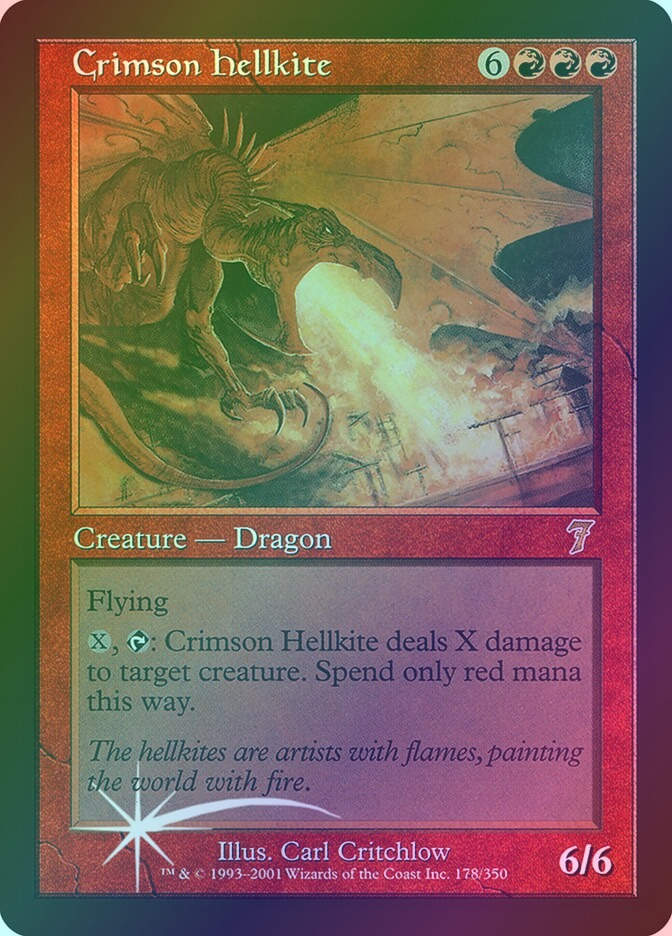 Crimson Hellkite (7ED) (178★) / Foil