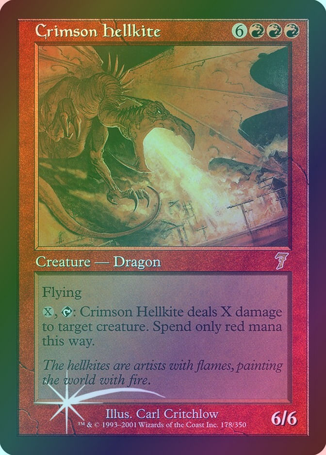 Crimson Hellkite (7ED) (178★) / Foil