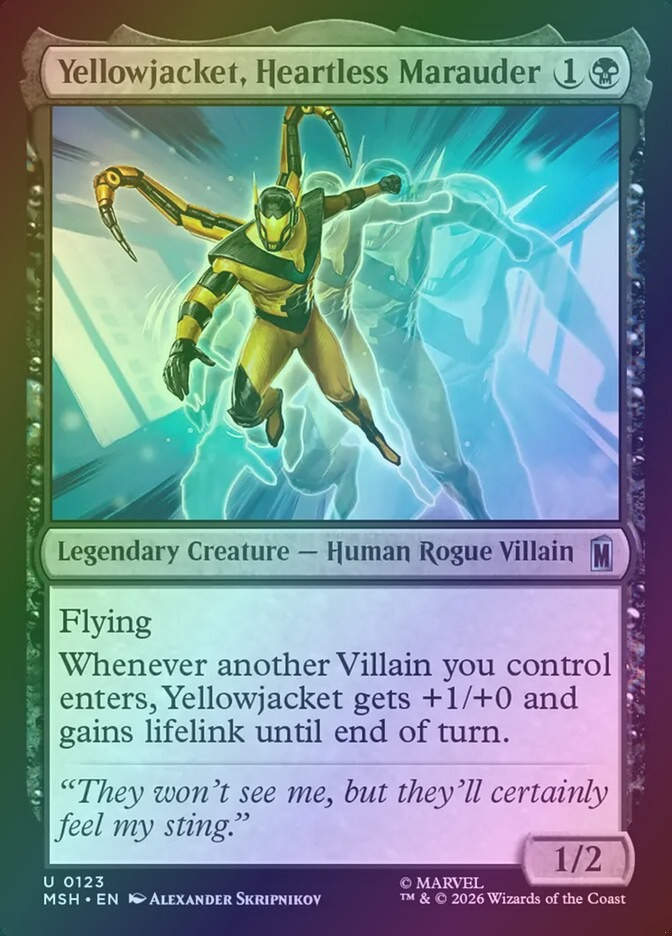Yellowjacket, Heartless Marauder (MSH) (123) / Foil