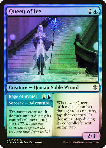 Queen of Ice // Rage of Winter (ELD) (61) / Foil