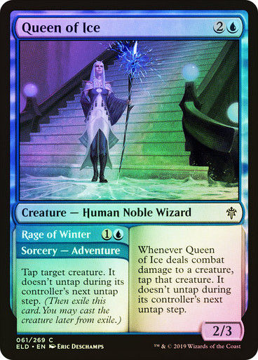Queen of Ice // Rage of Winter (ELD) (61) / Foil