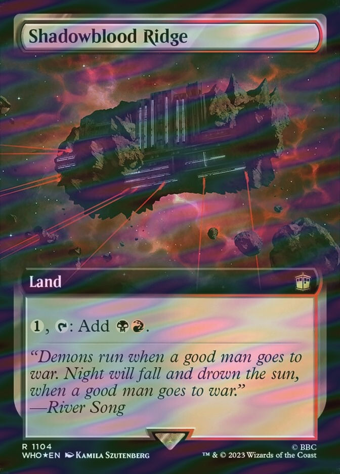 Shadowblood Ridge (WHO) (1104) / Extended Art / Surge Foil