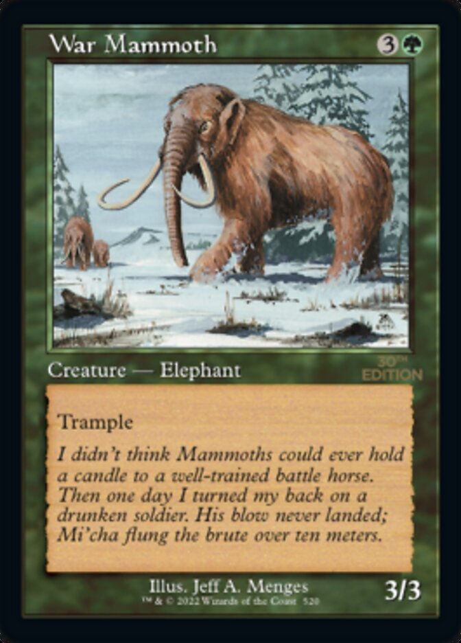 War Mammoth (30a) / Retro Frame