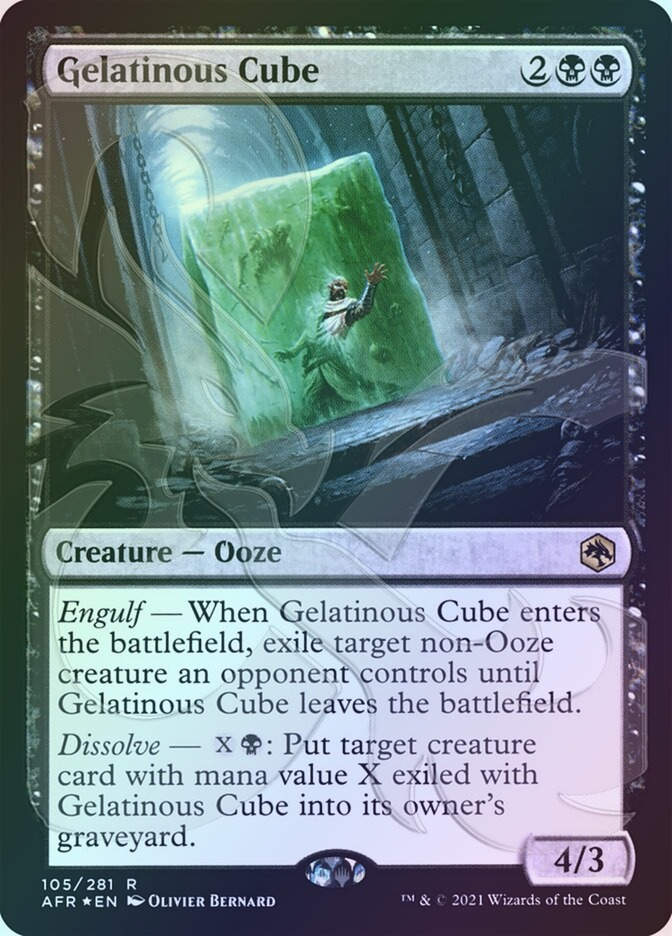 Gelatinous Cube (PAFR) (105a) / Embossed Foil