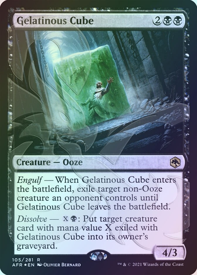 Gelatinous Cube (PAFR) (105a) / Embossed Foil