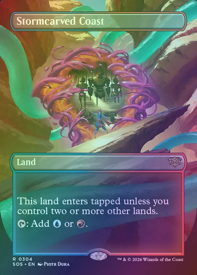 Stormcarved Coast (SOS) (304) / Borderless / Foil