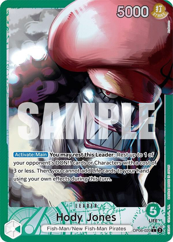 Hody Jones (020) (Alternate Art) (OP06-020) / Foil