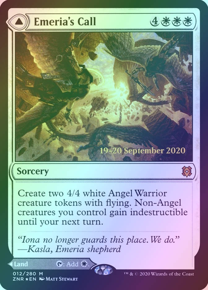 Emeria's Call // Emeria, Shattered Skyclave (PZNR) (12s) / Foil