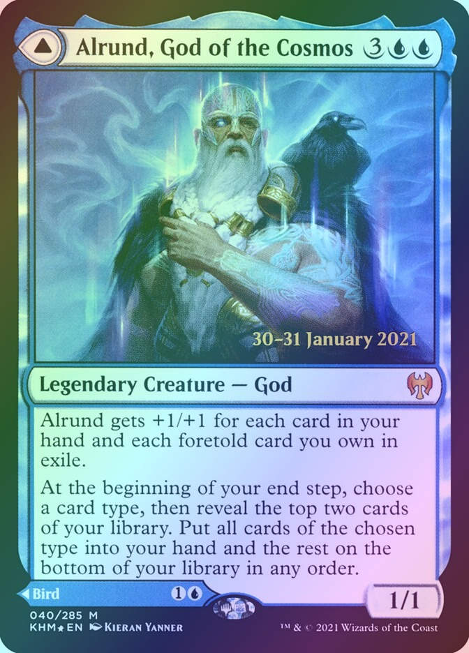 Alrund, God of the Cosmos // Hakka, Whispering Raven (PKHM) (40s) / Foil