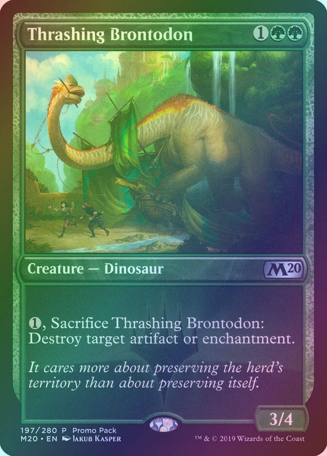 Thrashing Brontodon (PM20) (197) / Foil
