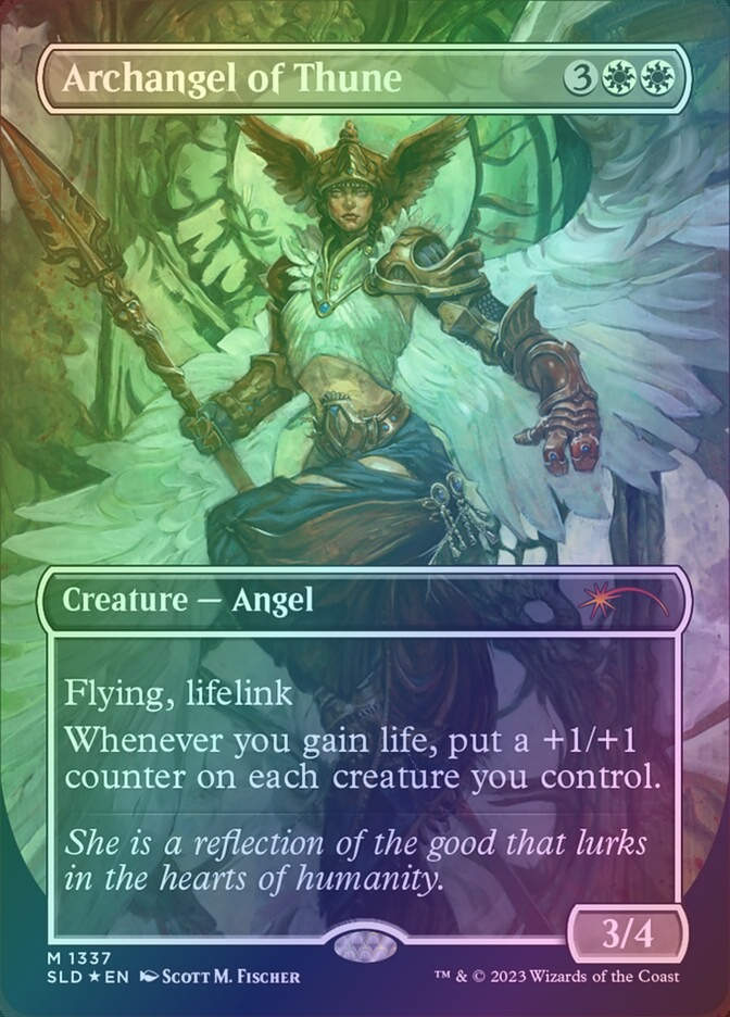 Archangel of Thune (SLD) (1337) / Borderless / Foil