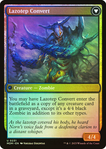 Invasion of Amonkhet // Lazotep Convert (mom) / Foil — cara 2 de 2