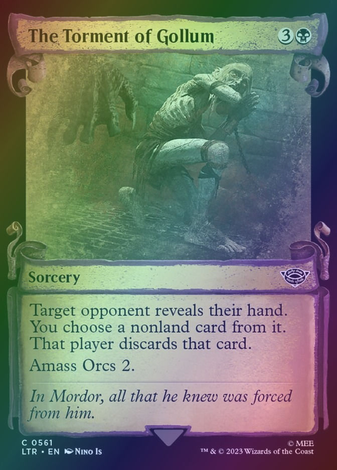 The Torment of Gollum (LTR) (561) / Showcase / Foil
