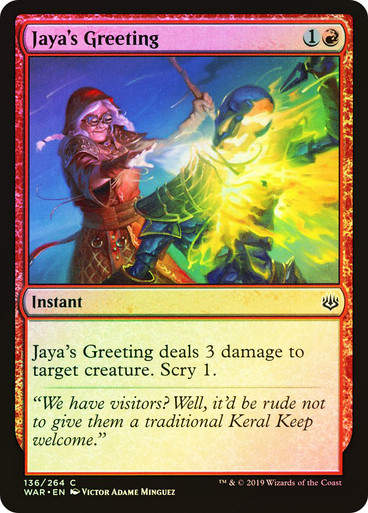 Jaya's Greeting (WAR) (136) / Foil