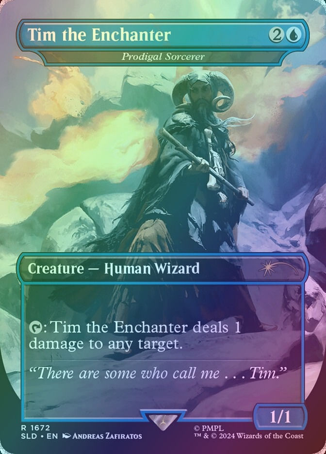 Prodigal Sorcerer (SLD) (1672) / Borderless / Foil