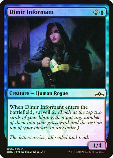 Dimir Informant (GRN) (36) / Foil