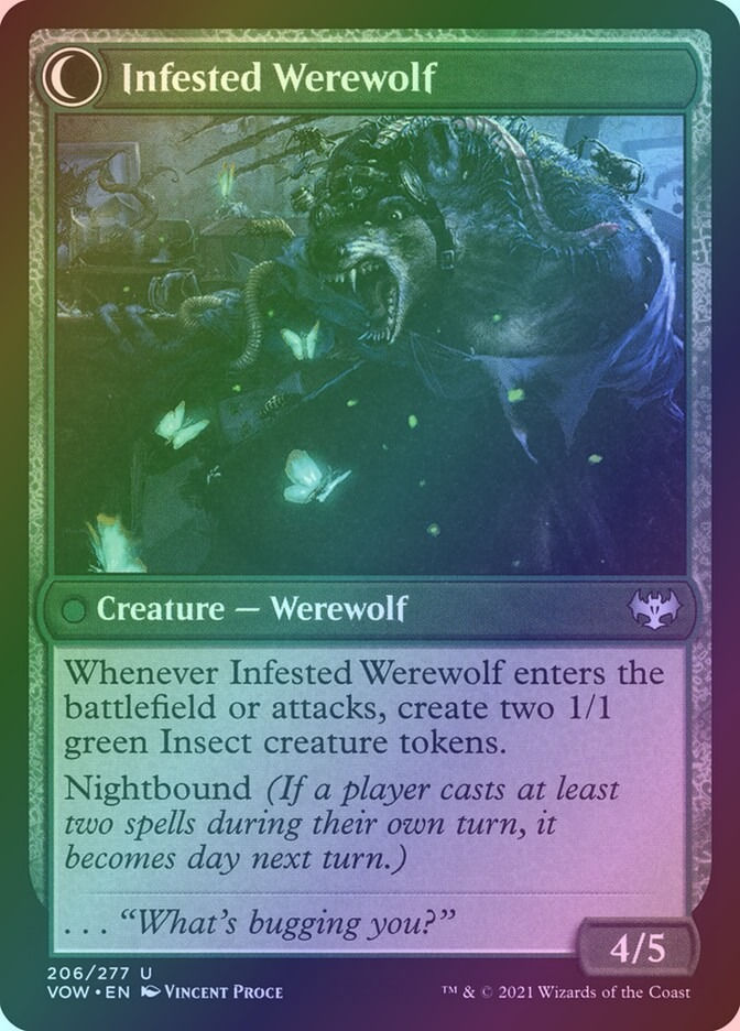 Infestation Expert // Infested Werewolf (VOW) (206) / Foil — cara 2 de 2