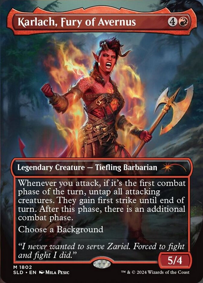 Karlach, Fury of Avernus (SLD) (1802) / Borderless