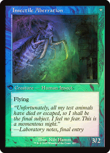 Delver of Secrets // Insectile Aberration (INR) (457) / Foil Retro — cara 2 de 2