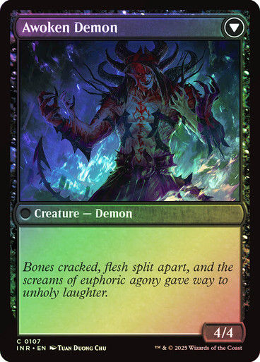 Ecstatic Awakener // Awoken Demon (INR) (107) / Foil — cara 2 de 2