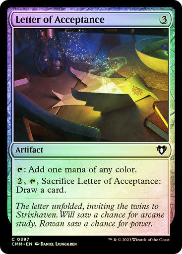 Letter of Acceptance (cmm) / Foil