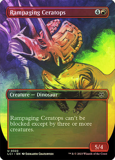 Rampaging Ceratops (lci) / Borderless / Foil