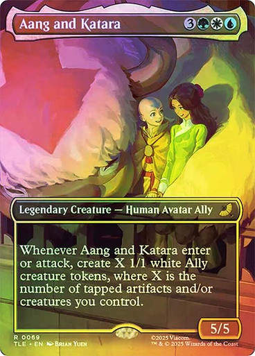 Aang and Katara (TLE) (69) / Borderless / Foil