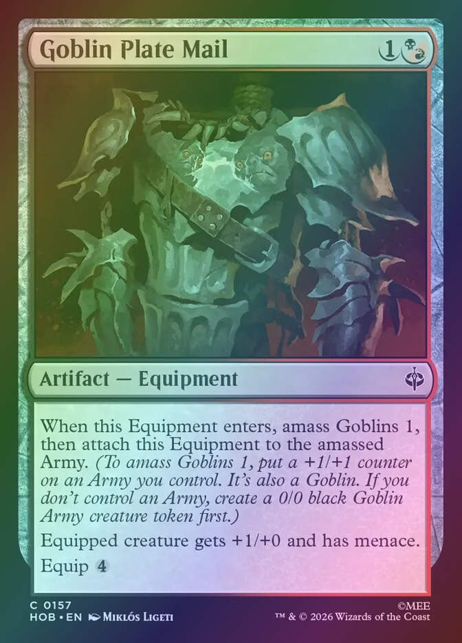 Goblin Plate Mail (HOB) (157) / Foil