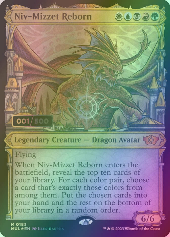 Niv-Mizzet Reborn (MUL) (183z) / Serialized