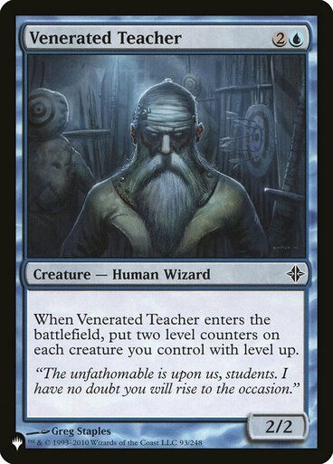 Venerated Teacher (The List)