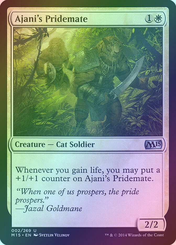 Ajani's Pridemate (M15) (2) / Foil