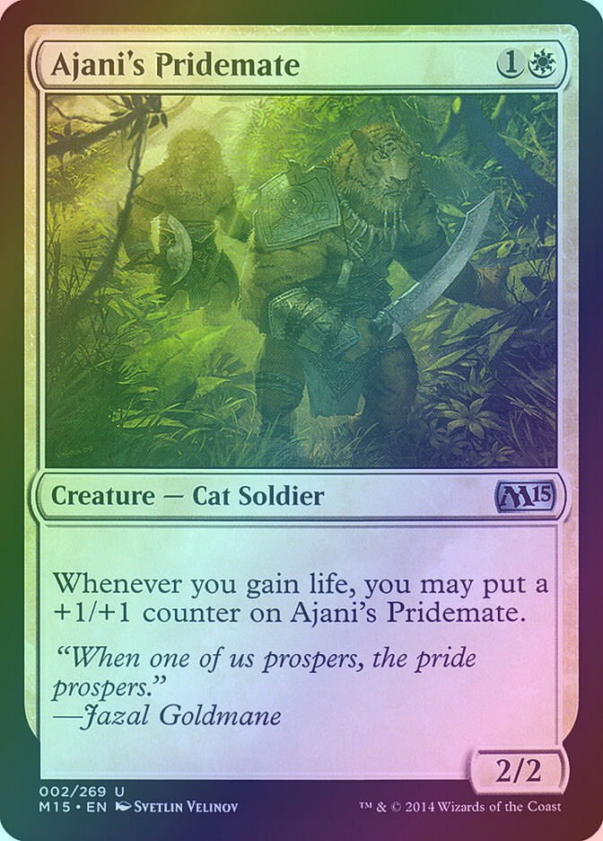 Ajani's Pridemate (M15) (2) / Foil