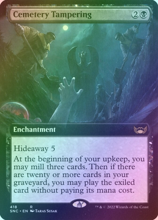 Cemetery Tampering (SNC) (418) / Extended Art / Foil