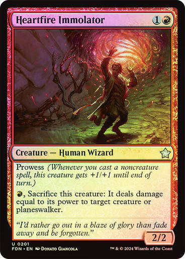 Heartfire Immolator (FDN) (201) / Foil