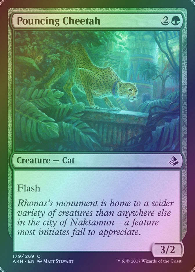 Pouncing Cheetah (AKH) (179) / Foil