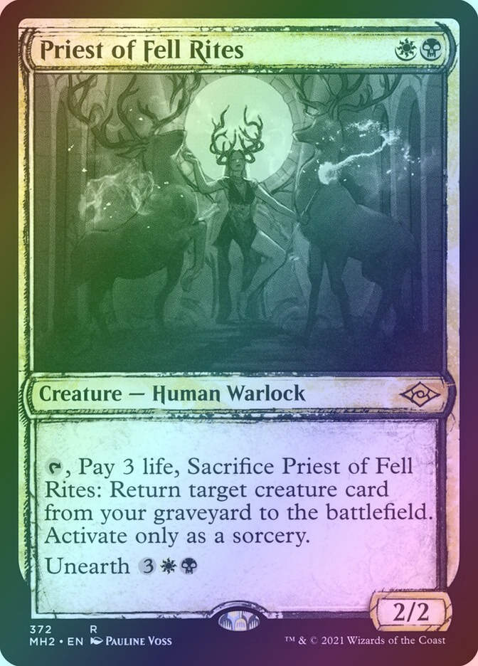 Priest of Fell Rites (MH2) (372) / Showcase / Foil