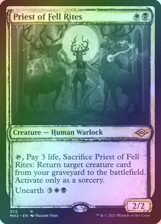 Priest of Fell Rites (MH2) (372) / Showcase / Foil