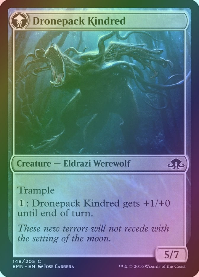Vildin-Pack Outcast // Dronepack Kindred (EMN) (148) / Foil — cara 2 de 2