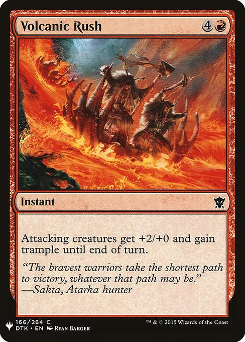 Volcanic Rush (PLST) (DTK-166)