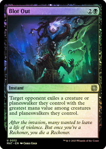 Blot Out (MAT) / Foil