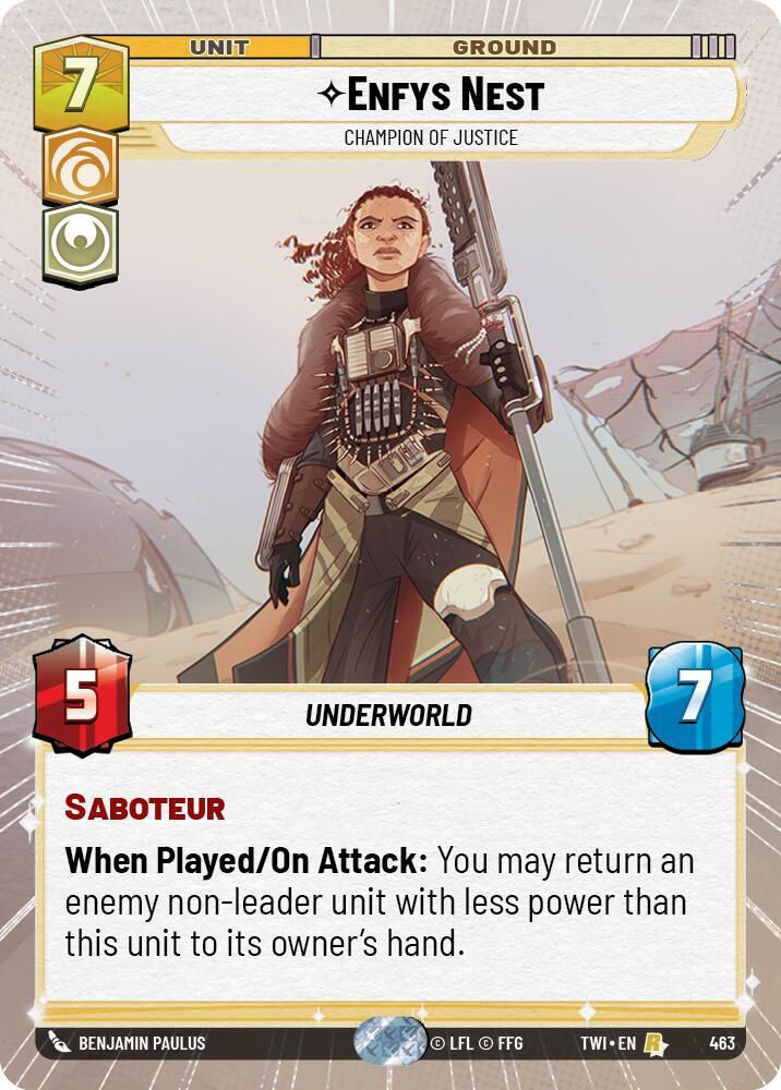 Enfys Nest - Champion of Justice (Hyperspace) (TWI) (463) / Foil