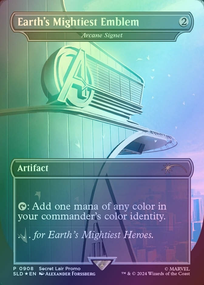 Arcane Signet (SLD) (908) / Borderless / Foil