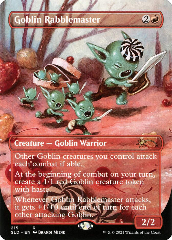 Goblin Rabblemaster (SLD) (215) / Borderless