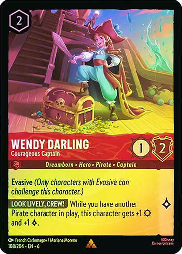 Wendy Darling - Courageous Captain (LOR_AZU) / Foil