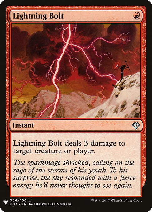 Lightning Bolt (PLST) (E01-54)